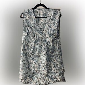 Rickshaw Designs blue & white swim coverup dress SIZE MEDIUM